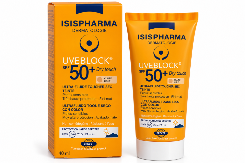 UVEBLOCK® SPF 50+ Dry Touch – Tinted / Claire (Light)